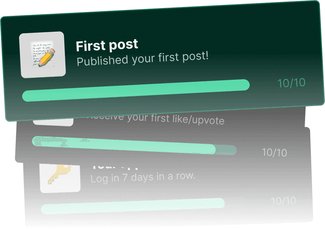 Gamification to turn use into habit